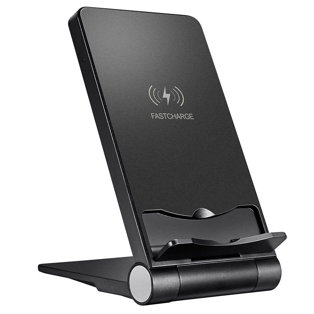 

UPJS UPCH12 Wireless Charger 10W Fast Charging Foldable Double Coil - Black