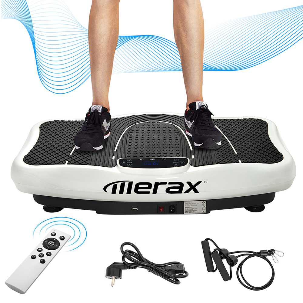 Merax Vibration Plate Vibration Trainer 2D Wipp Vibration White