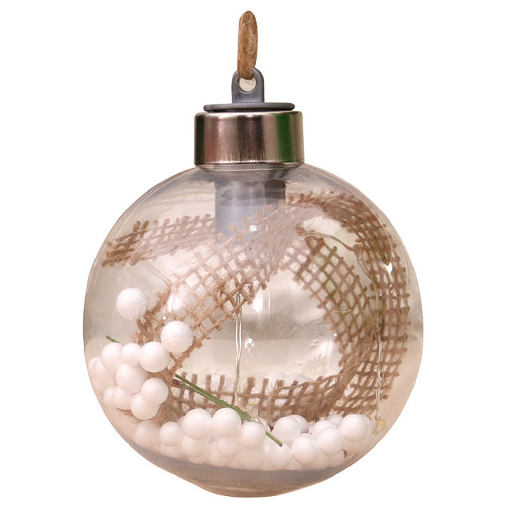 

Christmas Decoration Glowing Hanging Ball For Festival Party Xmas Tree - White