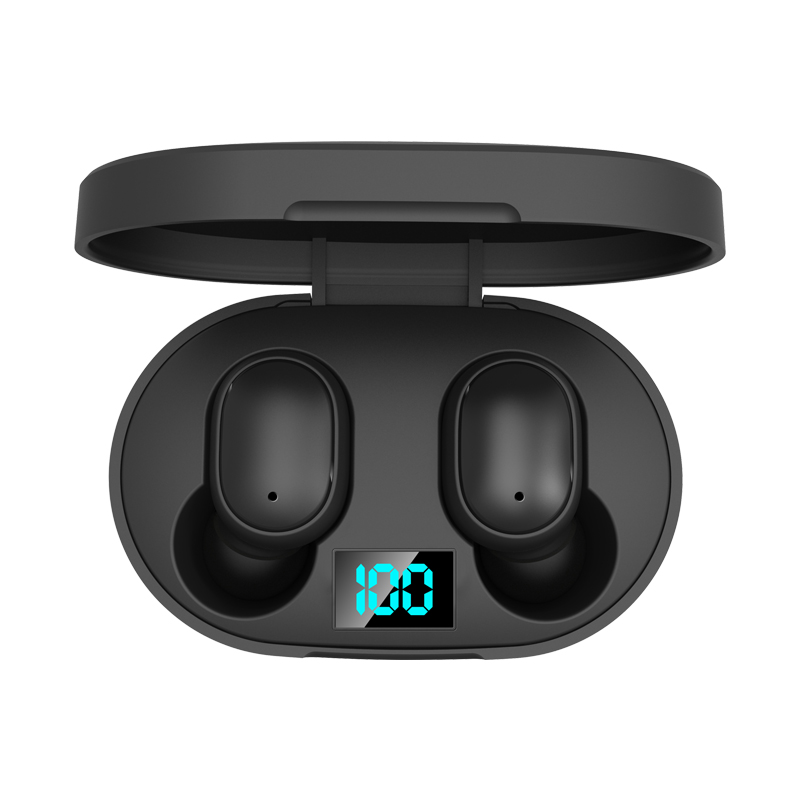 E6S Bluetooth 5.0 TWS אוזניות Siri LED תצוגת כוח שיחה בינאורית