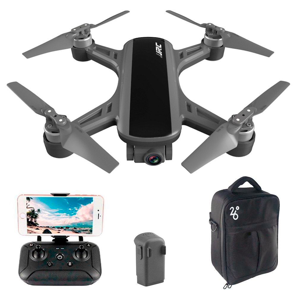 

JJRC X9P Heron 4K Version 5G WIFI 1KM FPV GPS RC Drone With 2-Axis Gimbal 50X Digital Zoom Optical Flow Positioning RTF - Two Batteries With Bag
