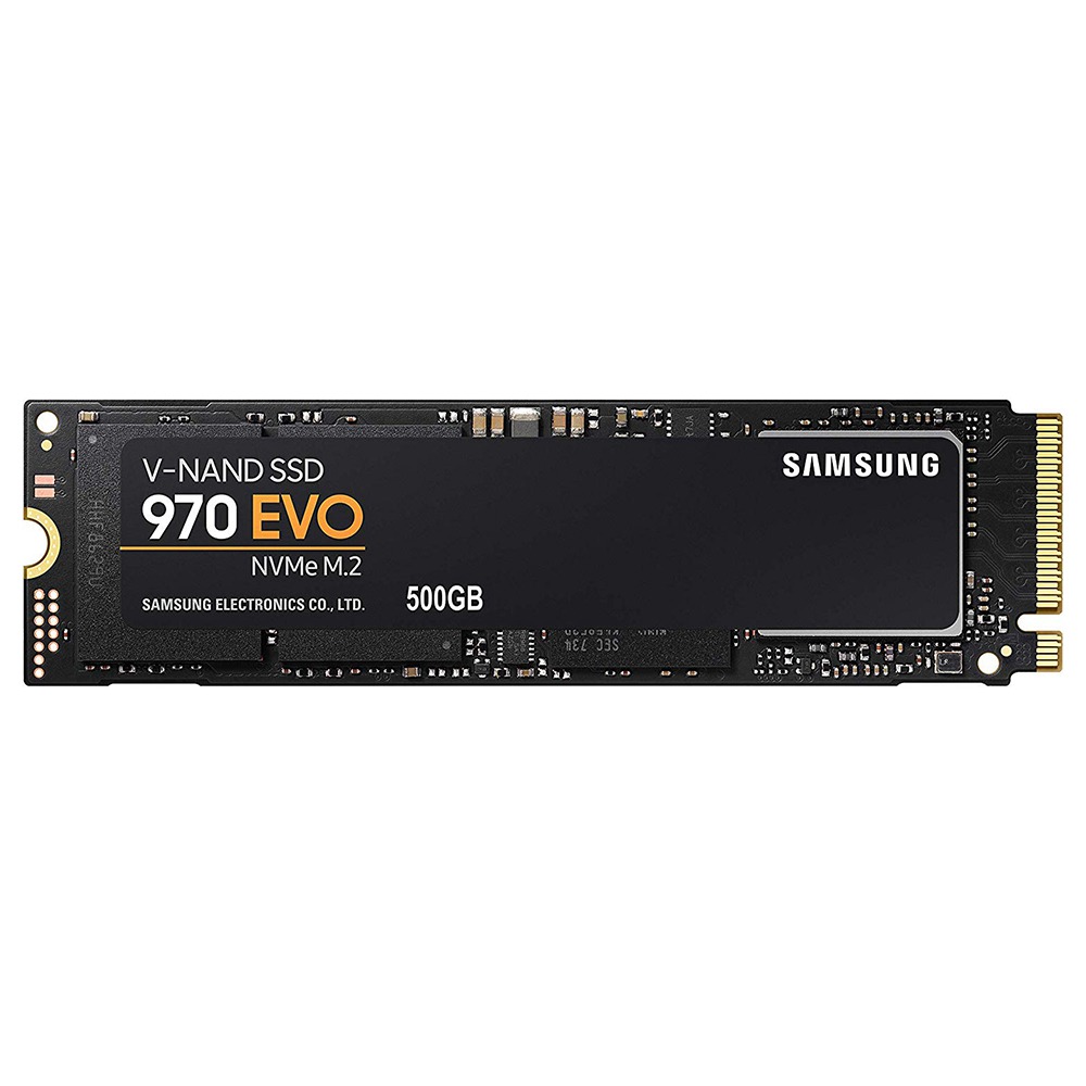 Samsung 970 EVO MZ-V7E500BW Internal SSD 500GB PCIe Gen 3.0 x4  NVMe 1.3 Interface Max Speed 3500 MB/s Solid State Drive - Black