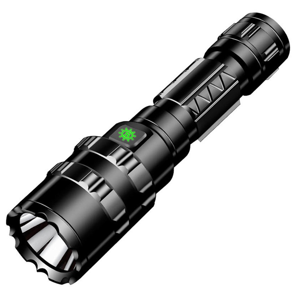 

Mini Outdoor Rechargeable LED Flashlight L2 Lamp Beads 5 Modes 1600 Lumens - Green Light