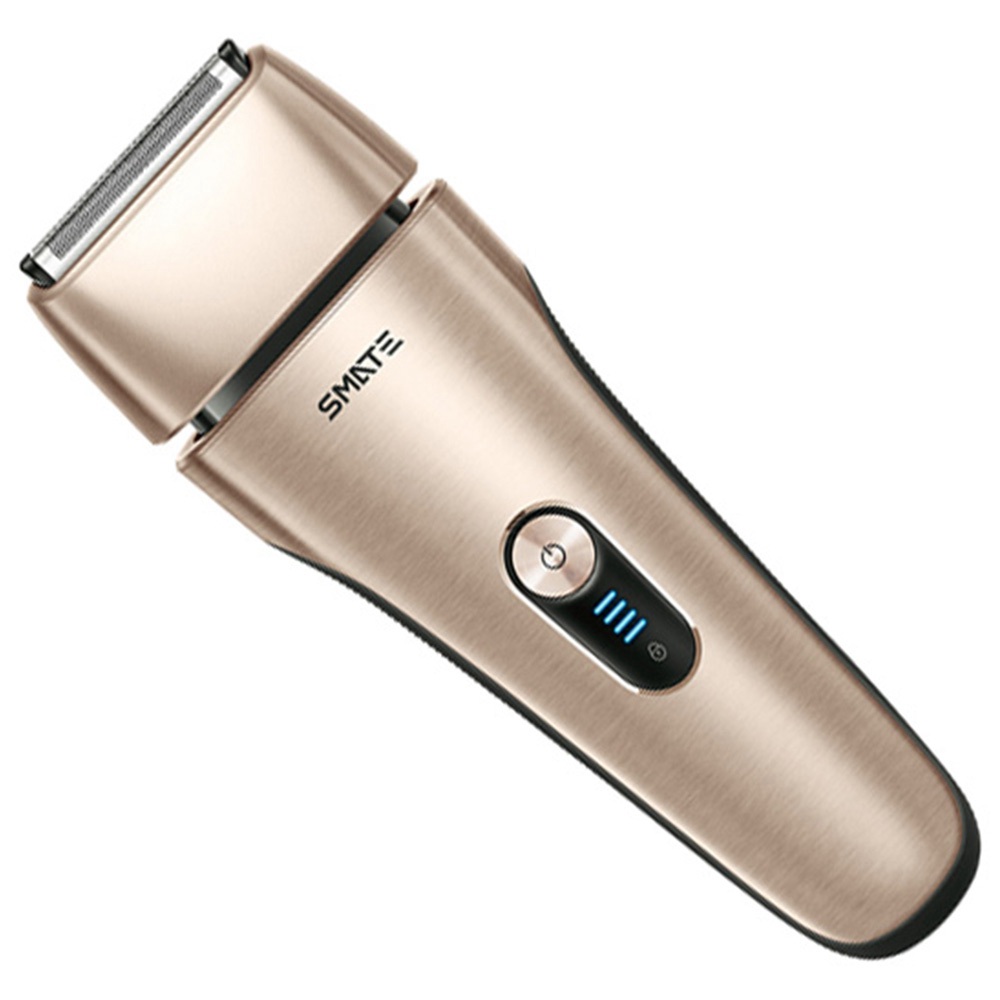 SMATE Electric Shaver With 4 Blades Dry & Wet Useful For Men Golden