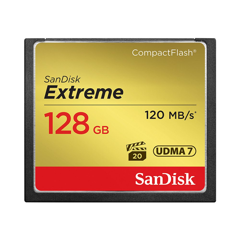 

SanDisk Extreme CompactFlash Memory Card 120MB/s Read Speed 128GB (SDCFXSB-128G-G46