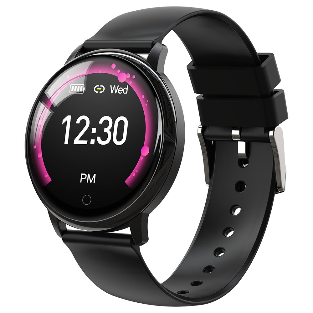 Makibes E38 Smartwatch 1.22 Inch Silicone Strap Black