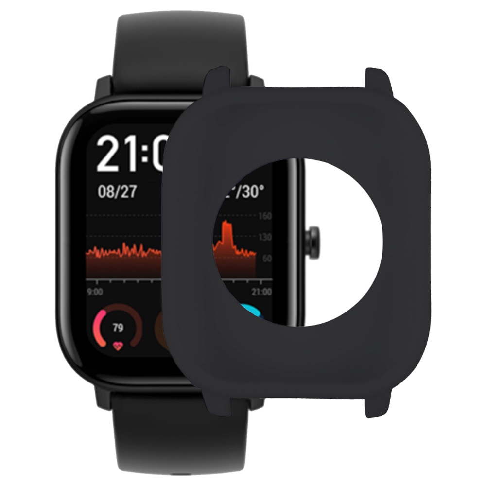 

Silicone Anti-cracking Protective Soft Cover Case For Xiaomi Huami Amazfit GTS Smart Watch - Black