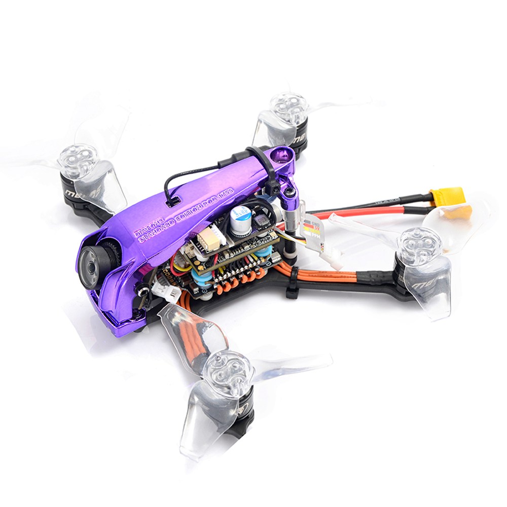 

Diatone 2019 GTR249T HD 2.5 Inch 115mm 3-4S FPV Racing Drone With Fury F4 OSD 20A TBS UNIFY VTX CADDX Turtle V2 Cam Purple - PNP Without Receiver
