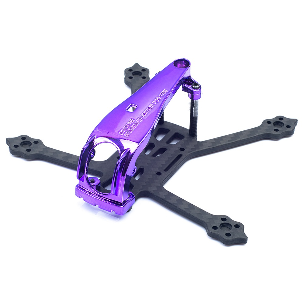 

Diatone GT R249T 115mm 2.5 Inch 3mm Thickness Arm 3K Carbon Fiber Frame Kits For FPV Racing Drone - Purple