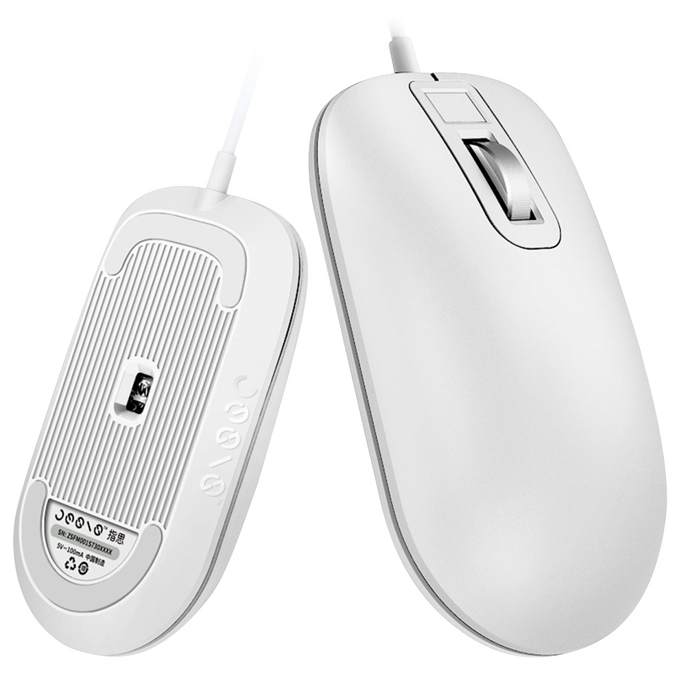 

Jesis Fingerprint Mouse 125Hz Polling Rate Smart Portable For Home Office From Xiaomi Youpin - White