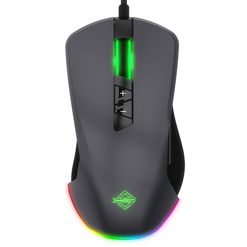 

Ajazz GTI Wired Gaming Mouse 5000 Adjustable DPI RGB Colorful Lights - Grey
