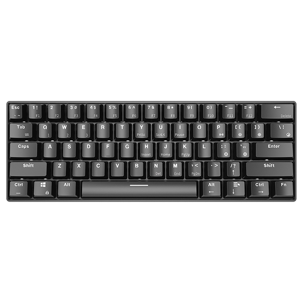 

Ajazz i610T Bluetooth 3.0 Wireless / Wired Dual-Mode Mechanical Backlight Keyboard 61 Key - Black