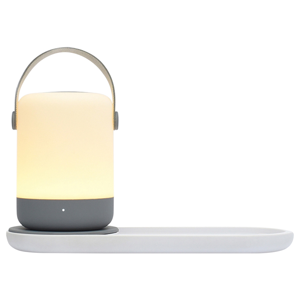 ZHIJI LED Night Light With Qi Wireless Charger From Xiaomi Youpin Grey