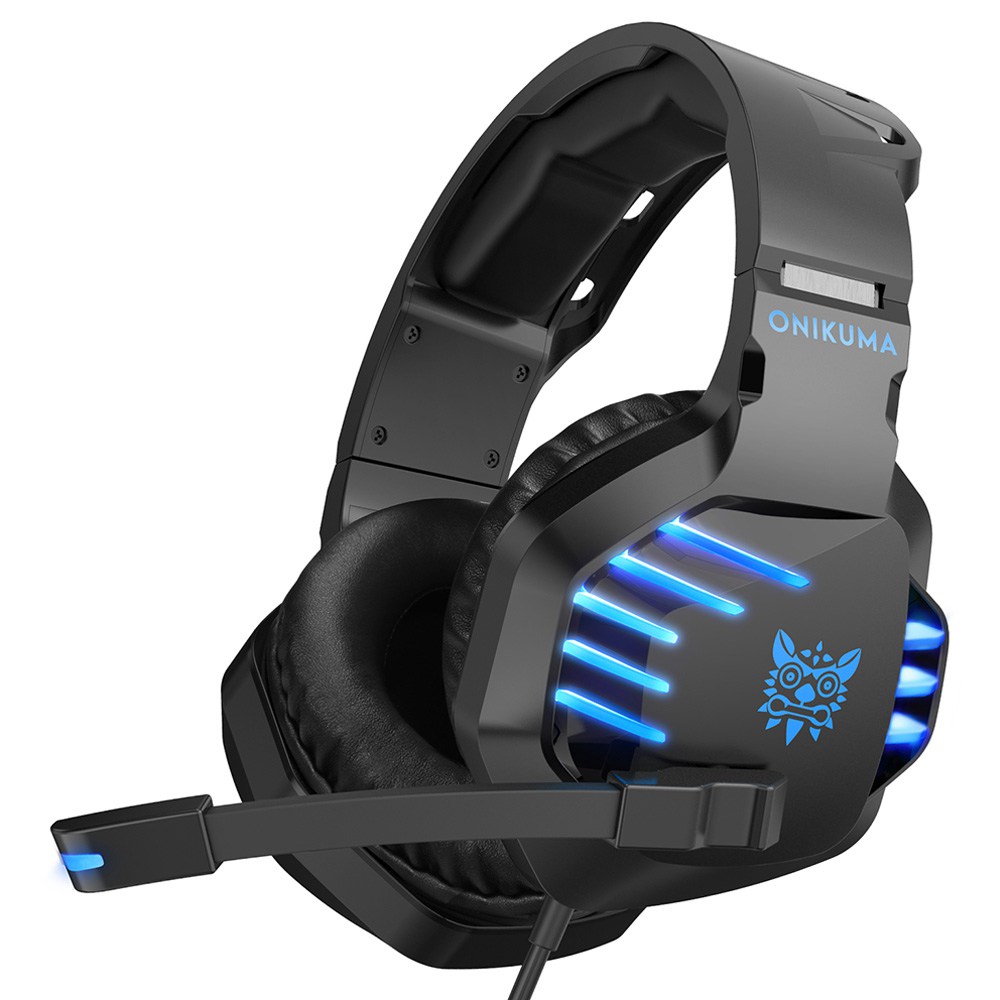 Onikuma K17 3.5mm AudioUSB LED Gaming Headphones Blue