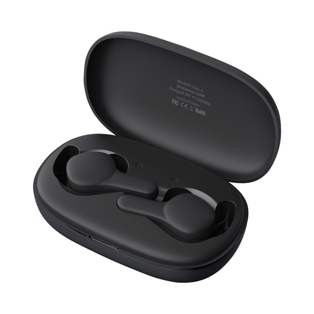 Remax TWS-6 Bluetooth 5.0 TWS Earphones Black