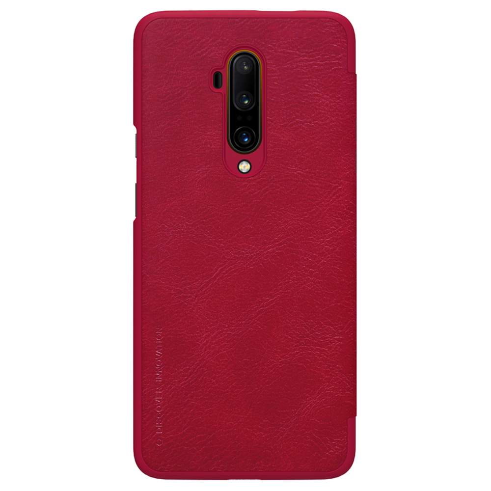 NILLKIN Leather Phone Case For Oneplus 7T Pro Smartphone Red