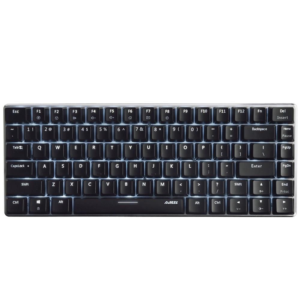 Ajazz AK33 Mechanische Tastatur mit Hintergrundbeleuchtung für Windows 7 / 8 / Vista / XP / 98SE / ME - Schwarz