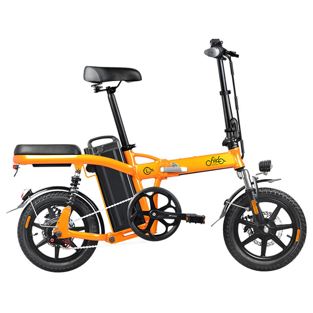 

FIIDO L2 Folding Electric Moped Bike City Bike Commuter Bike Max 25km/h Three Riding Modes 20Ah Lithium Battery 14 Inch Tire - Orange
