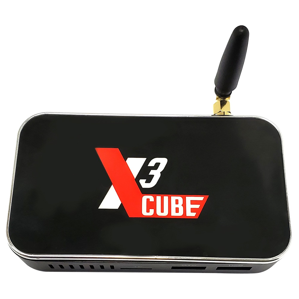 

X3 CUBE Amlogic S905X3 Android 9.0 4K HDR TV BOX 4GB/32GB 2.4G+5G WIFI 1000Mbps LAN USB3.0 Samba Server - Black