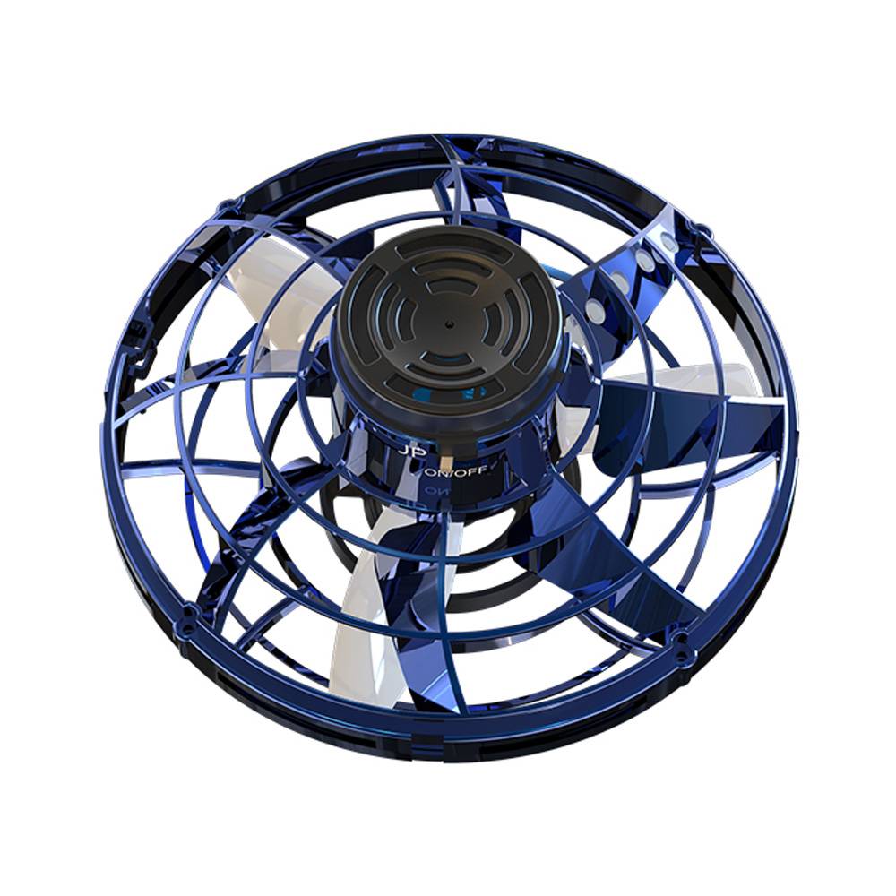 FlyNova Tricked-Out Flying Spinner Toys Blue