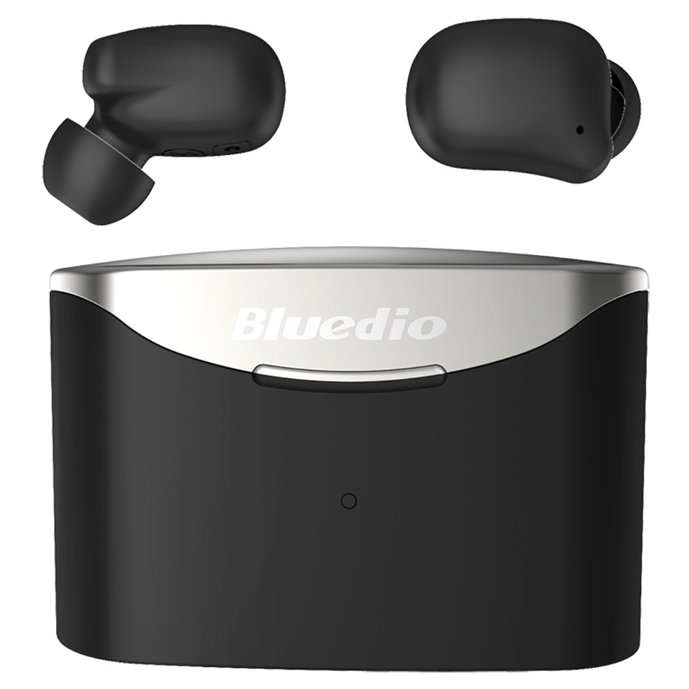 Bluedio T Elf 2 Bluetooth 5.0 TWS Earphones Volume Touch Control 6 Hours Playtime IPX6 Type-C Charing - Black