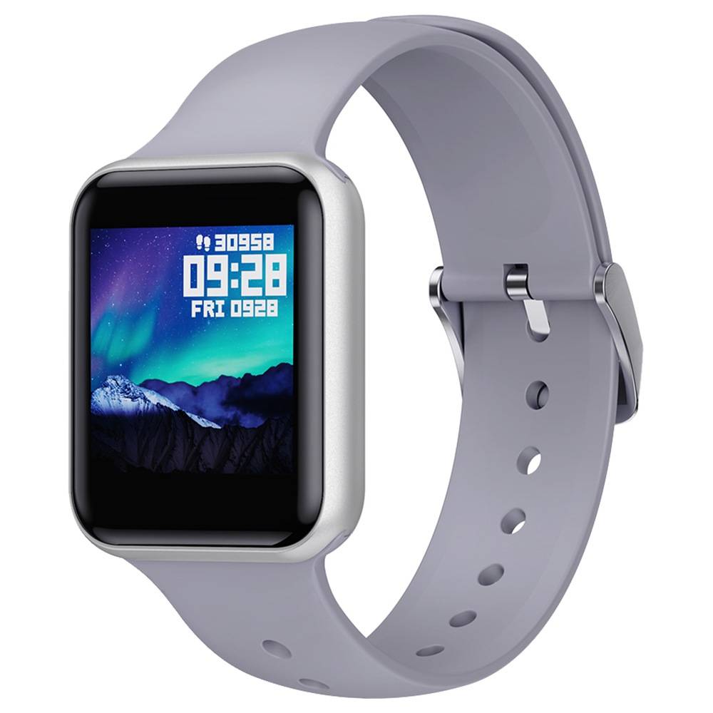 

Makibes SN72 Smartwatch 1.3 Inch IPS Colorful Screen IP68 Waterproof Blood Oxygen Pressure Heart Rate Monitor - Gray