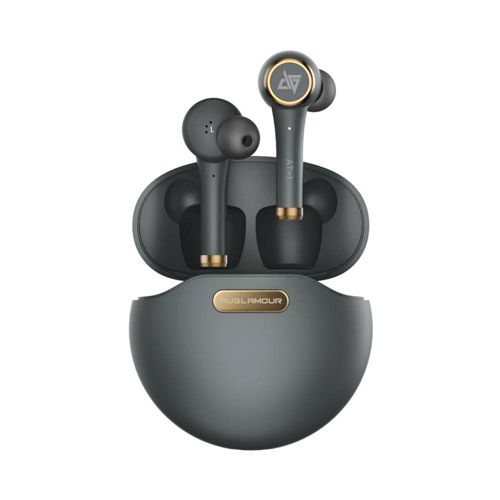 Auglamour AT-1 Bluetooth 5.0 TWS Earphone Independent Usage IPX5 Binaural Call 24 Hours Standby Time - Black