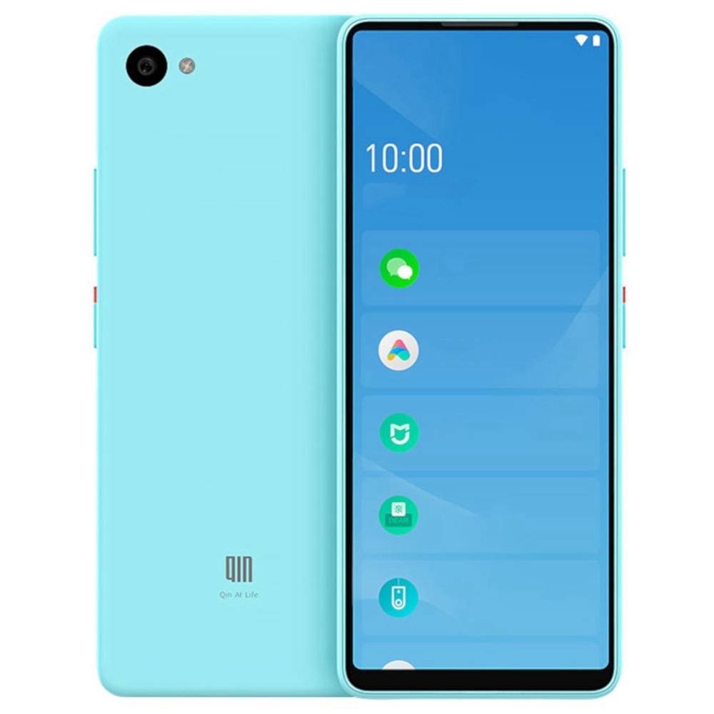 QIN Full Screen Bar Phone 4G LTE 1GB 32GB Blue