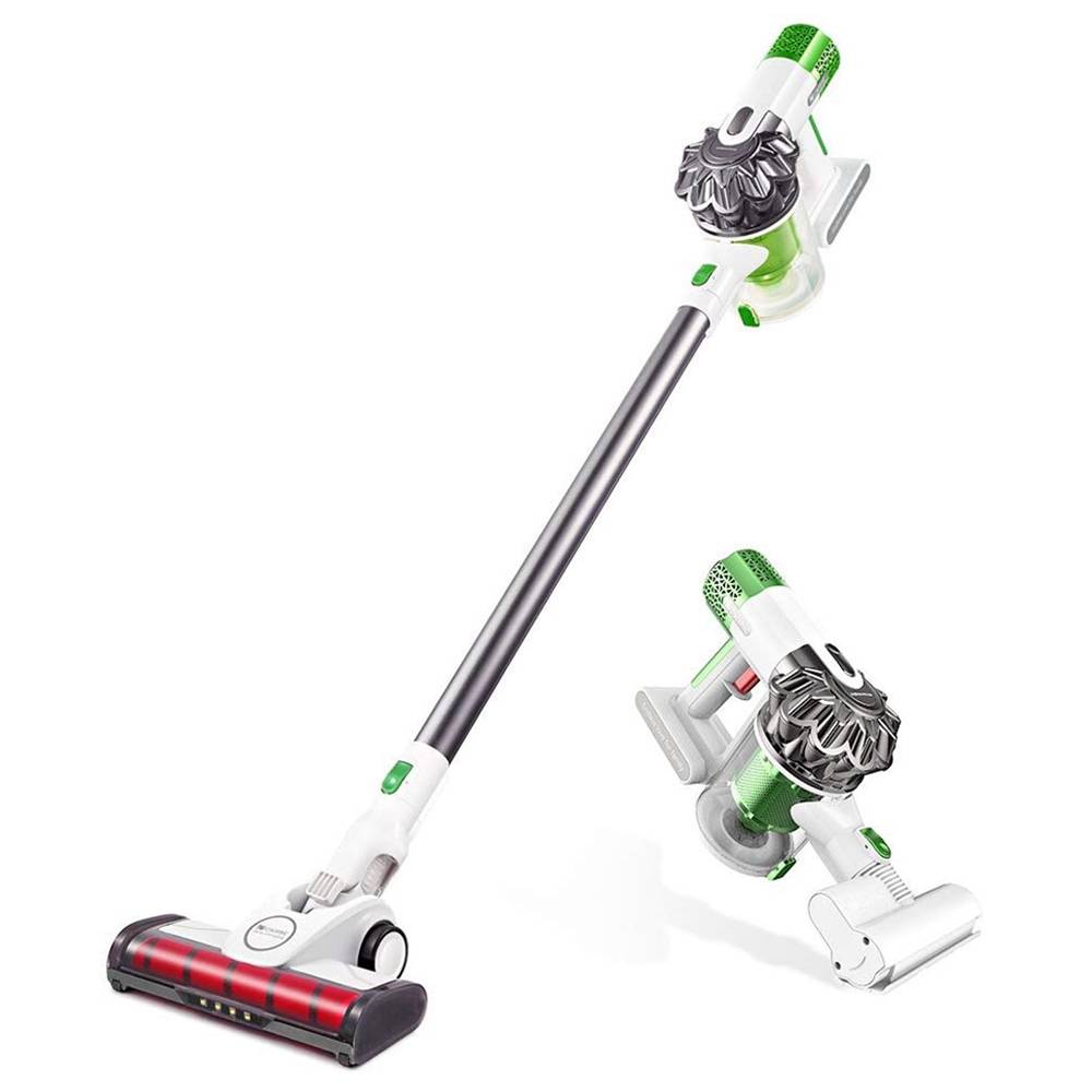 

Proscenic P9 Cordless Vacuum Cleaner 15KPa Powerful Suction 45 Minutes Running Time Anti-winding Hair Mite 2-in-1 Stick Vacuum - White & Green
