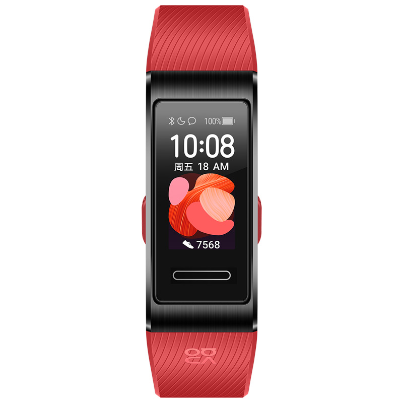 Huawei Band 4 Pro Smart Bracelet 0.95 Inch AMOLED Screen 5ATM Waterproof Built-in GPS Heart Rate Sleep Monitor - Red