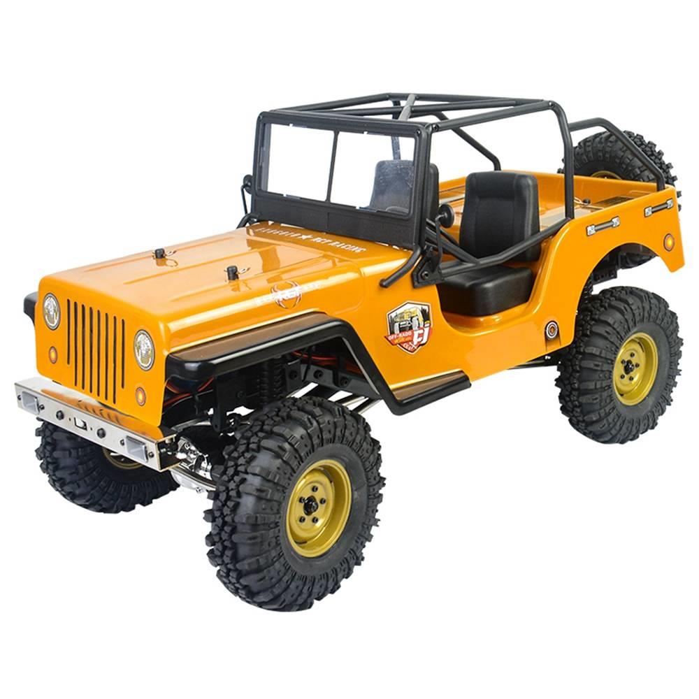 

RGT EX86010-CJ 1/10 2.4G 4WD Split Transmission All-terrain Off-road Rock Crawler Climbing Vehicle RC Car RTR - Yellow