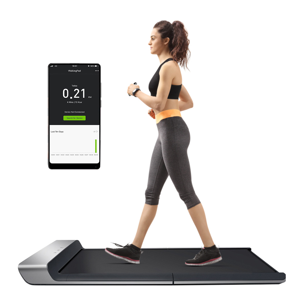 

WalkingPad A1 Smart Electric Foldable Treadmill For Home Jog Fast Walk Machine Recovery Train Fitness Equipment - Black