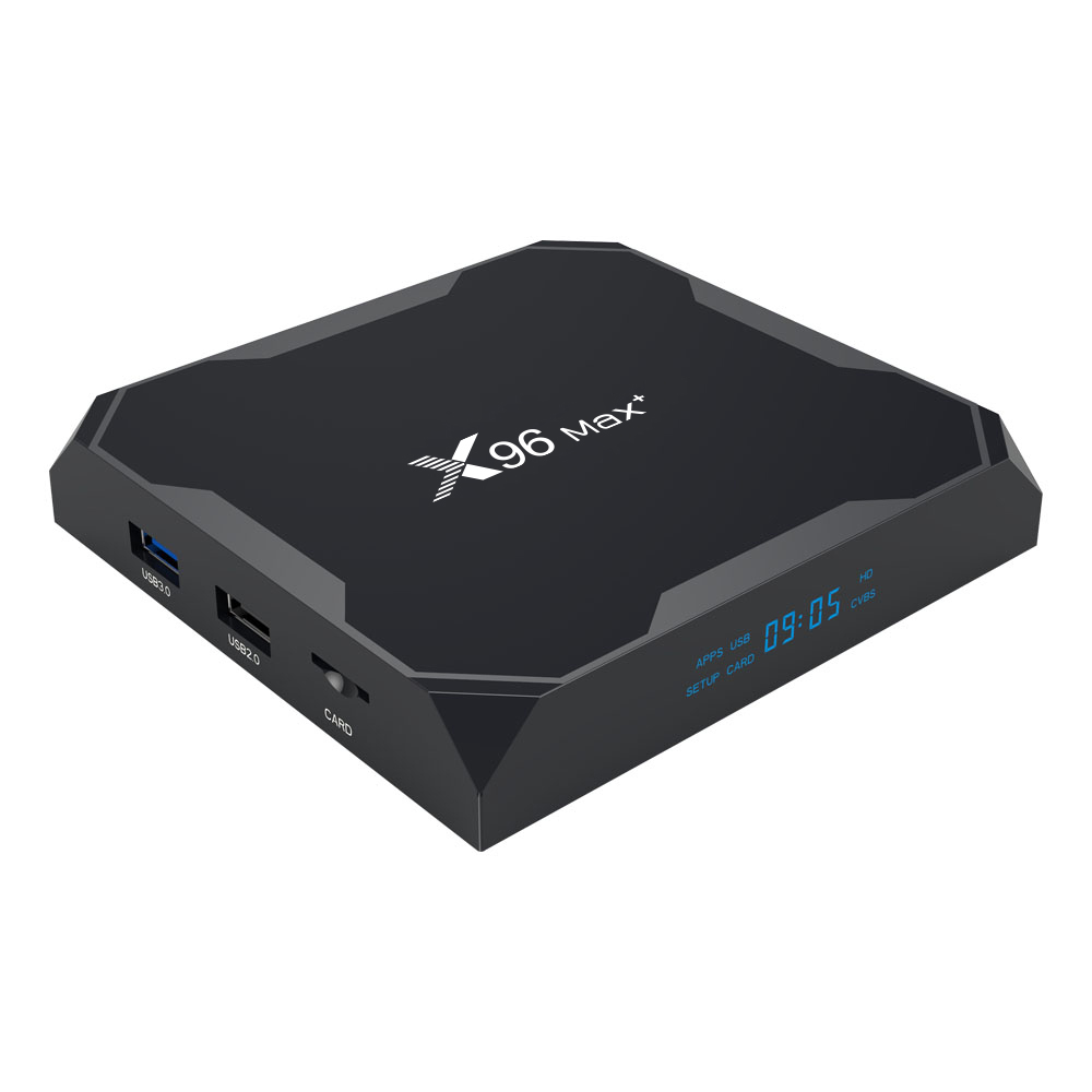 X96 MAX Plus 4GB/64GB Amlogic S905x3 Android 9.0 8K Video Decode TV Box 2.4G+5.8G WiFi Bluetooth 1000Mbps LAN USB3.0 Youtube Netflix Google Play - Black, Other  - buy with discount