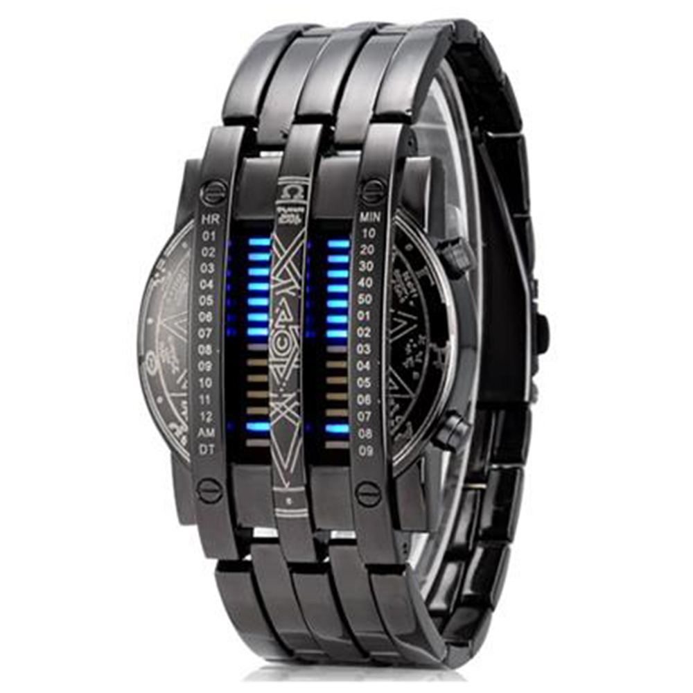 Creative Men&#039;s LED Wrist Watch Waterproof 
