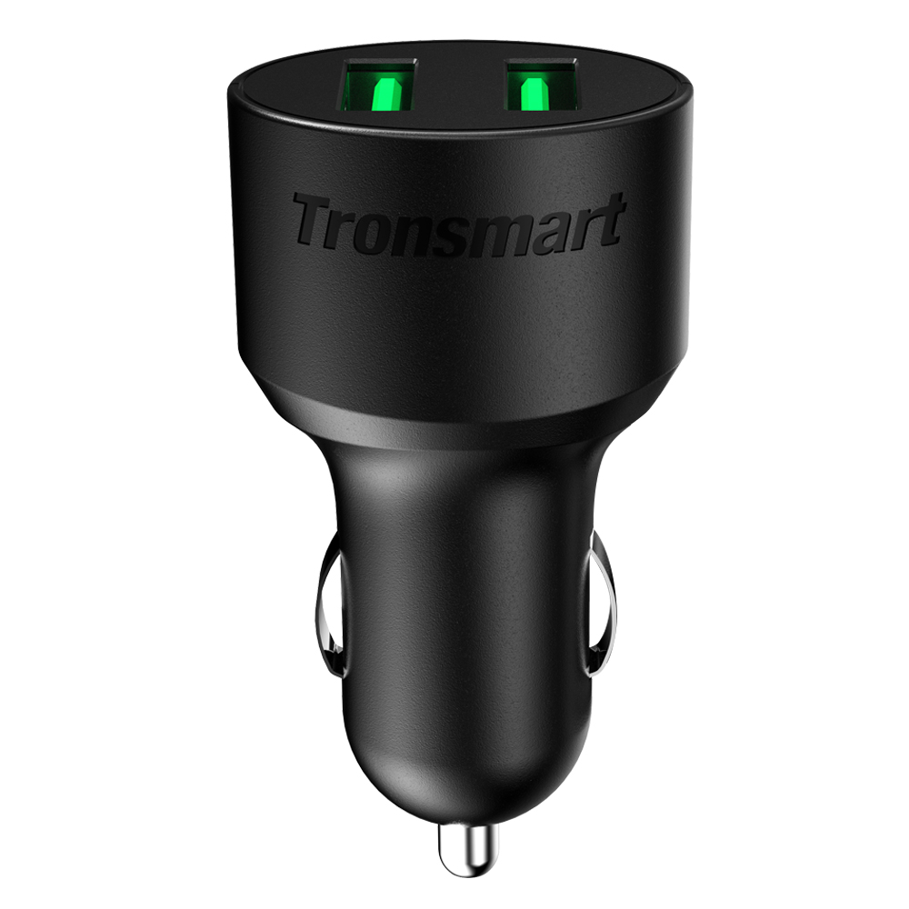 

Tronsmart Quick Charge 3.0 36W 2 Ports Type A USB Car Charger for Quick Charge 3.0 and 2.0 Compatible Device