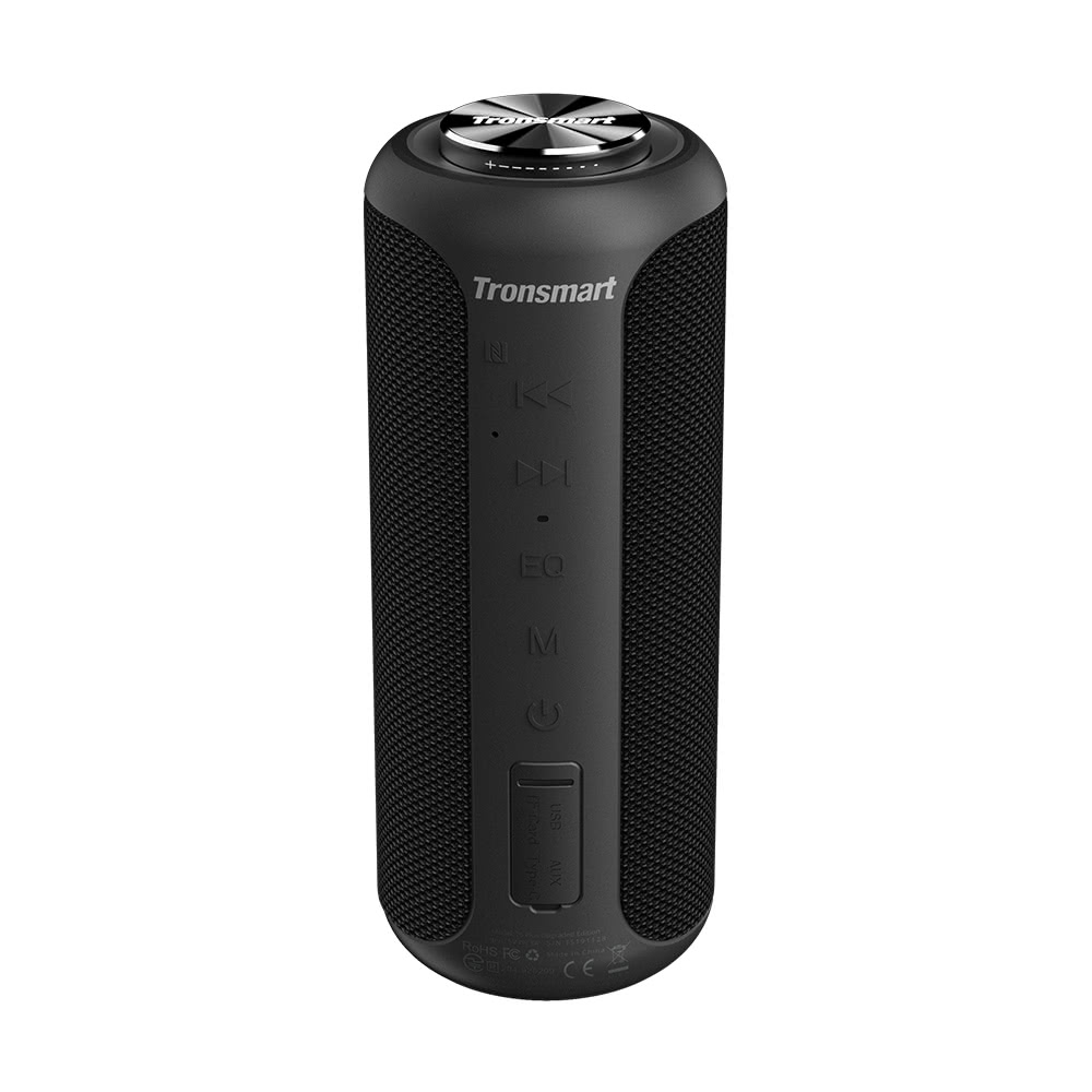Tronsmart T6 Plus Upgraded Edition Bluetooth 5.0 40W Speaker NFC Connection 15 Hours Playtime IPX6 USB Charge Out - Black