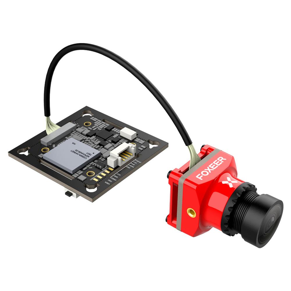 

Foxeer MIX 1080P 60FPS OSD Wide Voltage DC 5-24V HD FPV Camera 16:9 4:3 N/P Switchable - Red