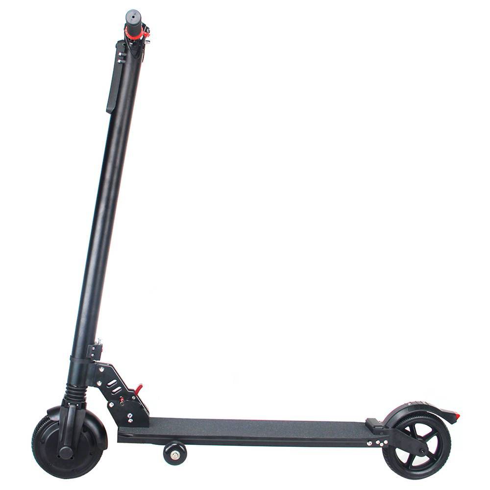 

SCOOWAY GX-02S Folding Electric Scooter 6.5 Inch Solid Tire 350W Motor Max 25km/h Up To 25km Range Adjustable Height Dual Brake - Black