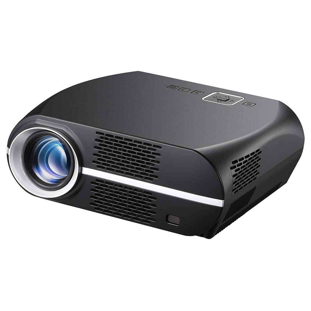 

VIVIBRIGHT GP100 720P LED Projector 3500 Lumens 1080P Video Decode 3000:1 Contrast Ratio 180'' Image Size HiFi Stereo Speaker - Black