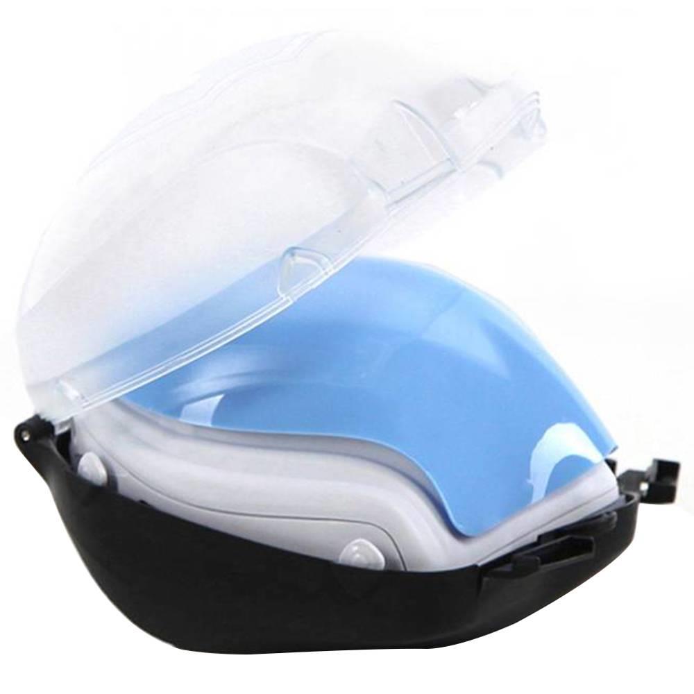 

Female Reusable Smart Electric N95 Face Mask Q7 With Activated carbon filter, Automatic Air-Purifying Supply with 2PCS Replacement Filters For PM2.5 Anti-Pollution Exhaust Gas Pollen Allergy - Blue