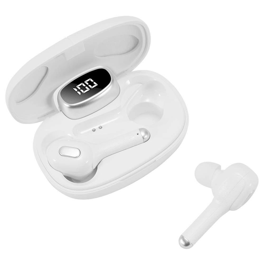 

T9S Bluetooth 5.0 TWS CVC 8.0 Earphones HiFi Stereo With 380mAh Charging Case Siri Google Assistant - White