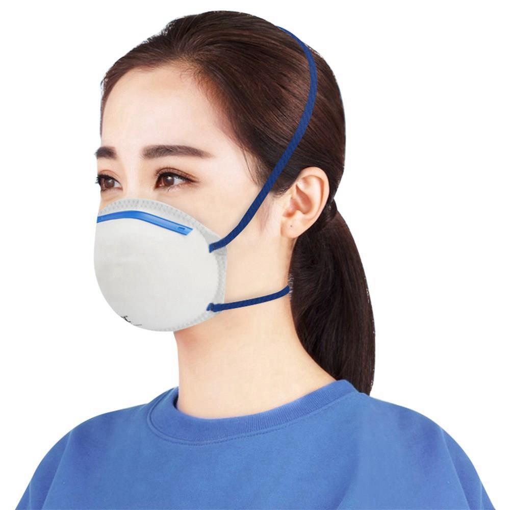 

100pcs Disposable FFP2 KN95 Face Masks Dust Mask Non Valve Respirator With CE Approved For Flu Protection PM 2.5 Anti-Virus Pollution Allergy Haze - White
