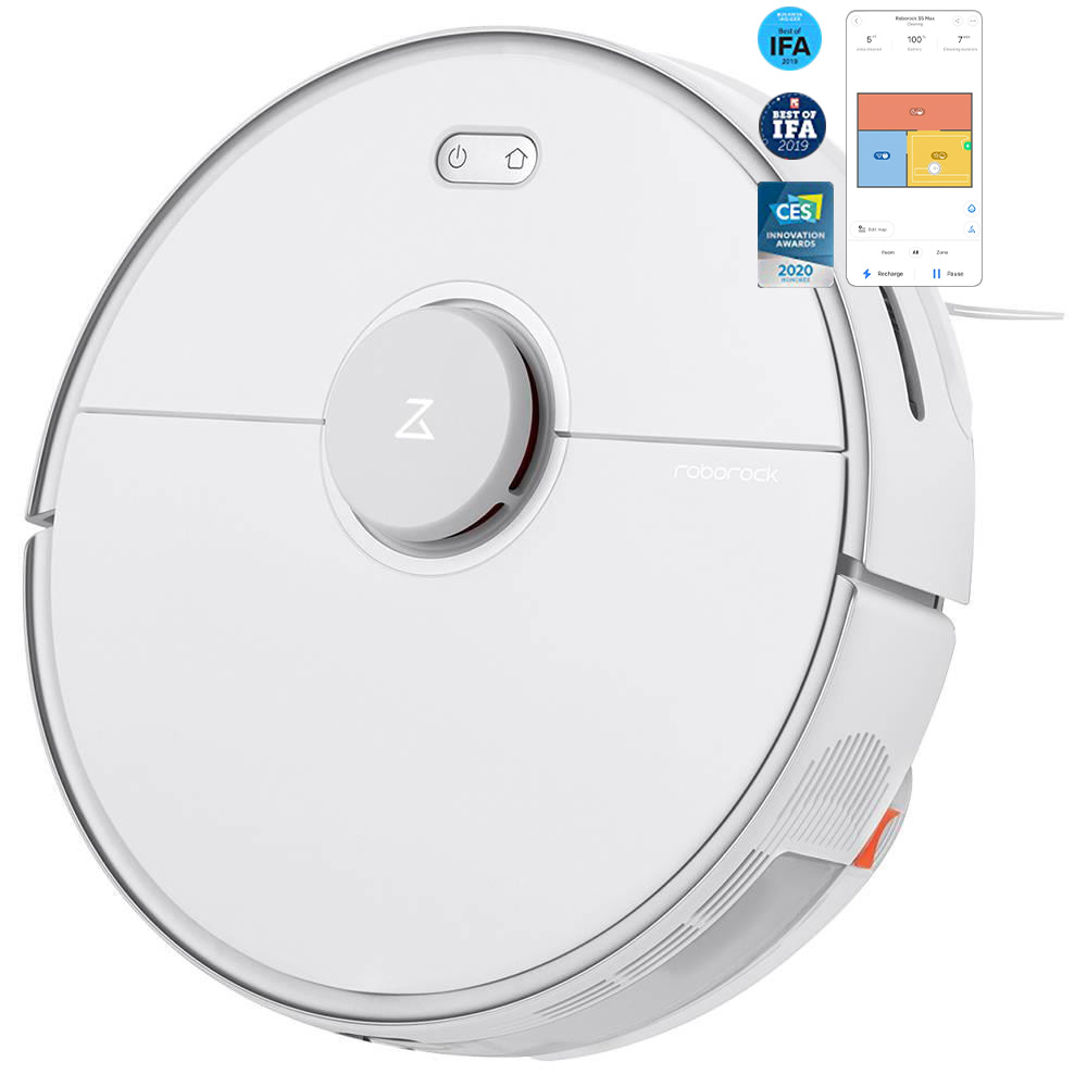 Roborock S5 Max Robot Vacuum Cleaner International Version White