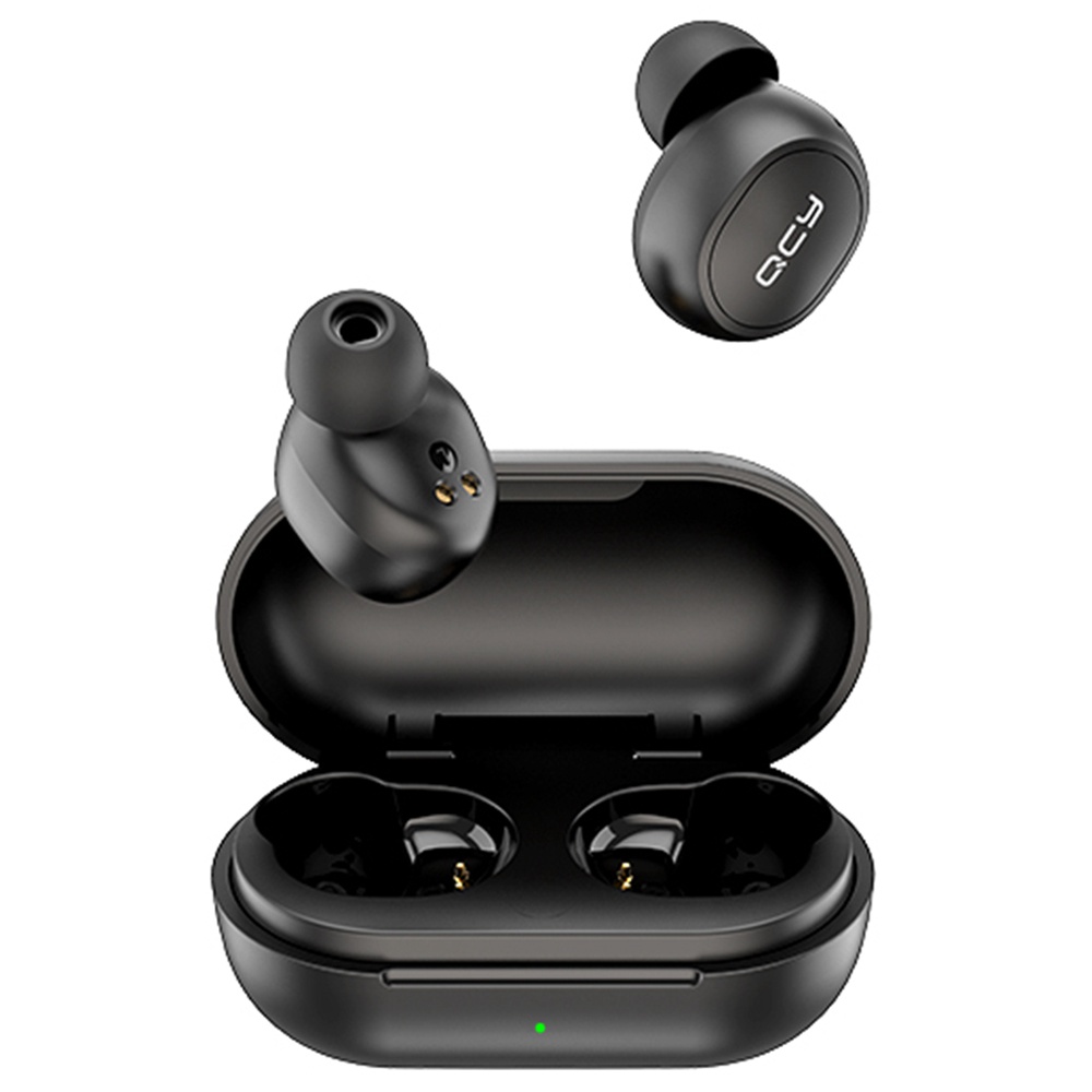 

QCY T4 Bluetooth 5.0 TWS Earphones Game Mode Wireless Charging DSP Noise Cancelling HIFI Stereo Surround Sound AAC/SBC Pop-up Pairing 20H Battery Life App Control Location Search - Black