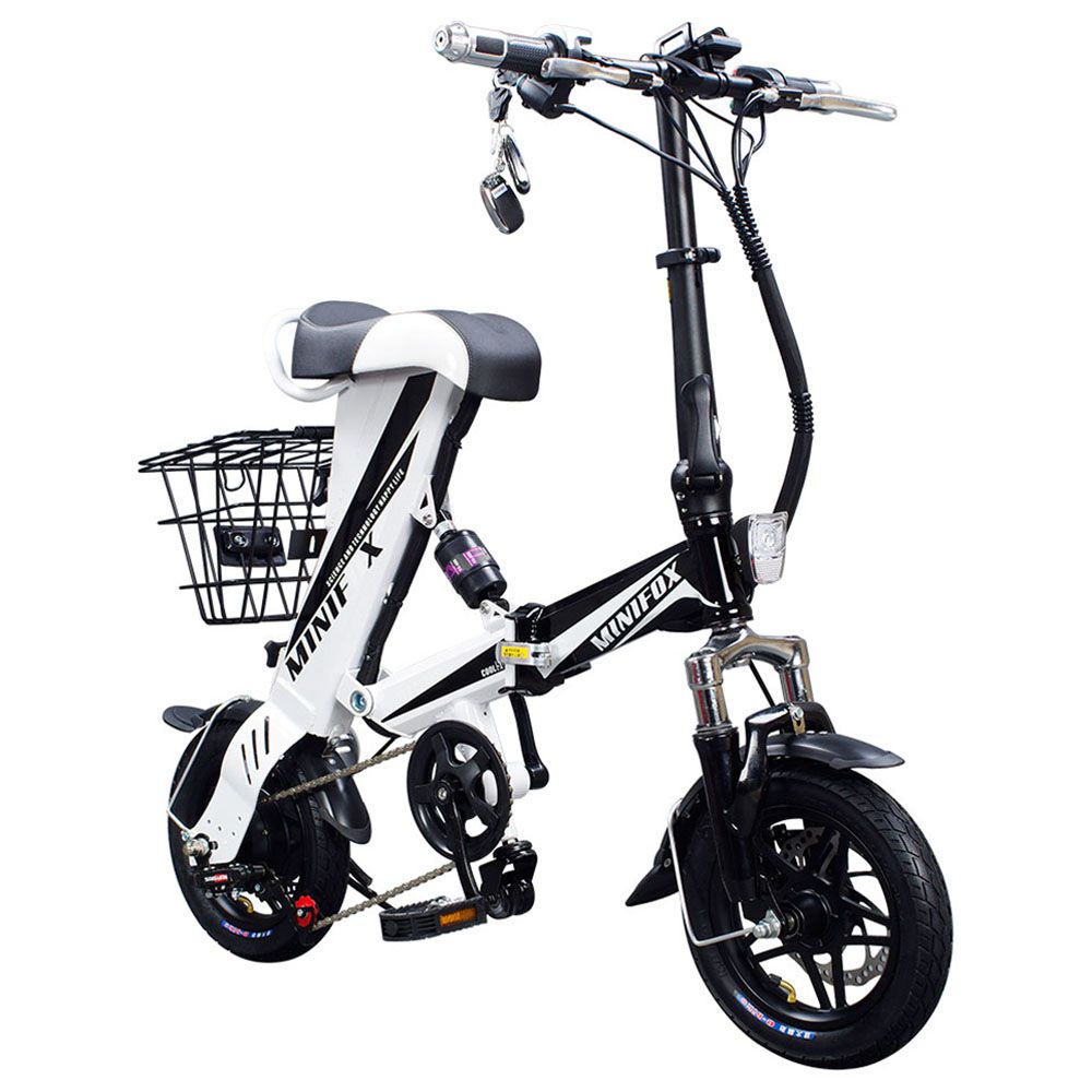 

ENGWE A36 Mini Folding Moped Electric Bike 12 Inch Tires 250W Brushless Motor Up To 30km Range 3 Riding Modes USB Charging Dual Disc Brakes Max Load 150kg - White