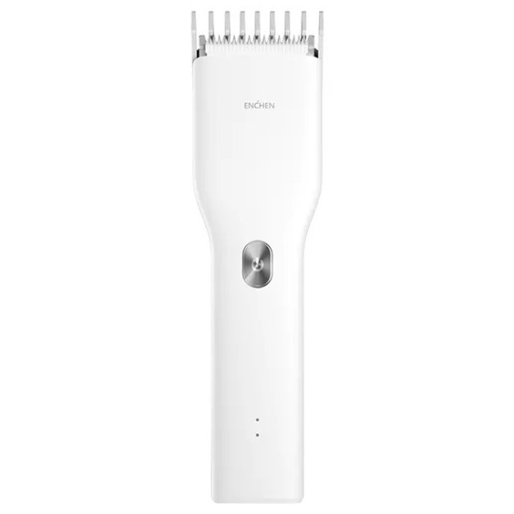 ENCHEN Multi-purpose Electric Hair Clipper Trimmer Two Speed Ceramic Cut Positioning Comb Smart Display USB Charging Child Shaving Hair Adult Household Baby From Xiaomi Youpin - White