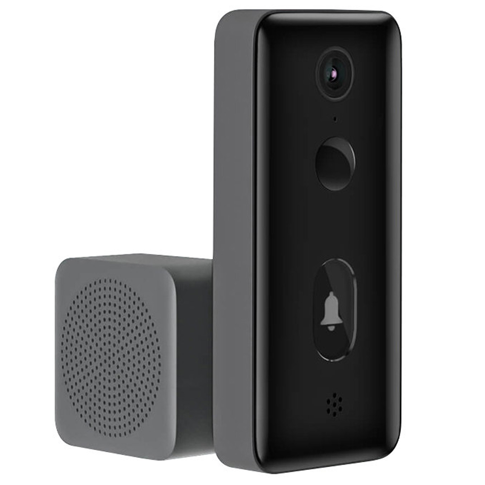 

Xiaomi MIJIA 1080P HD Smart Video Doorbell AI Human Figure Recognition APP Control Infrared Night Vision Two-Way Intercom - Black