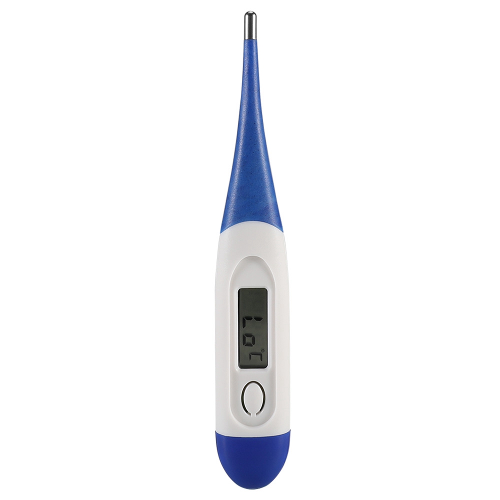 

HK-902 Portable Washable Mercury-free Electronic Thermometer Digital LCD Display High Sensitivity Home Office Temperature Measuring Tools - White