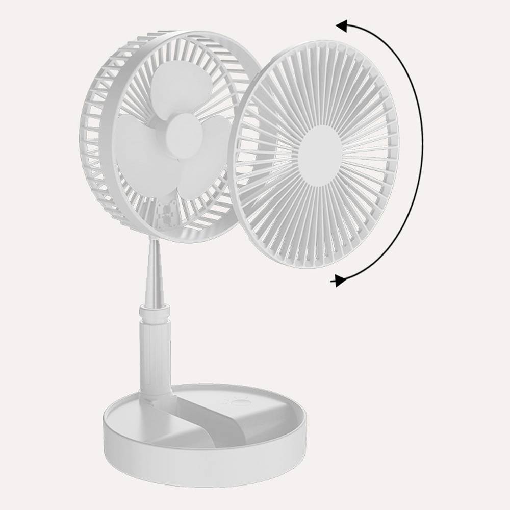 CYKE P9S Portable Folding Floor Telescopic Fan White