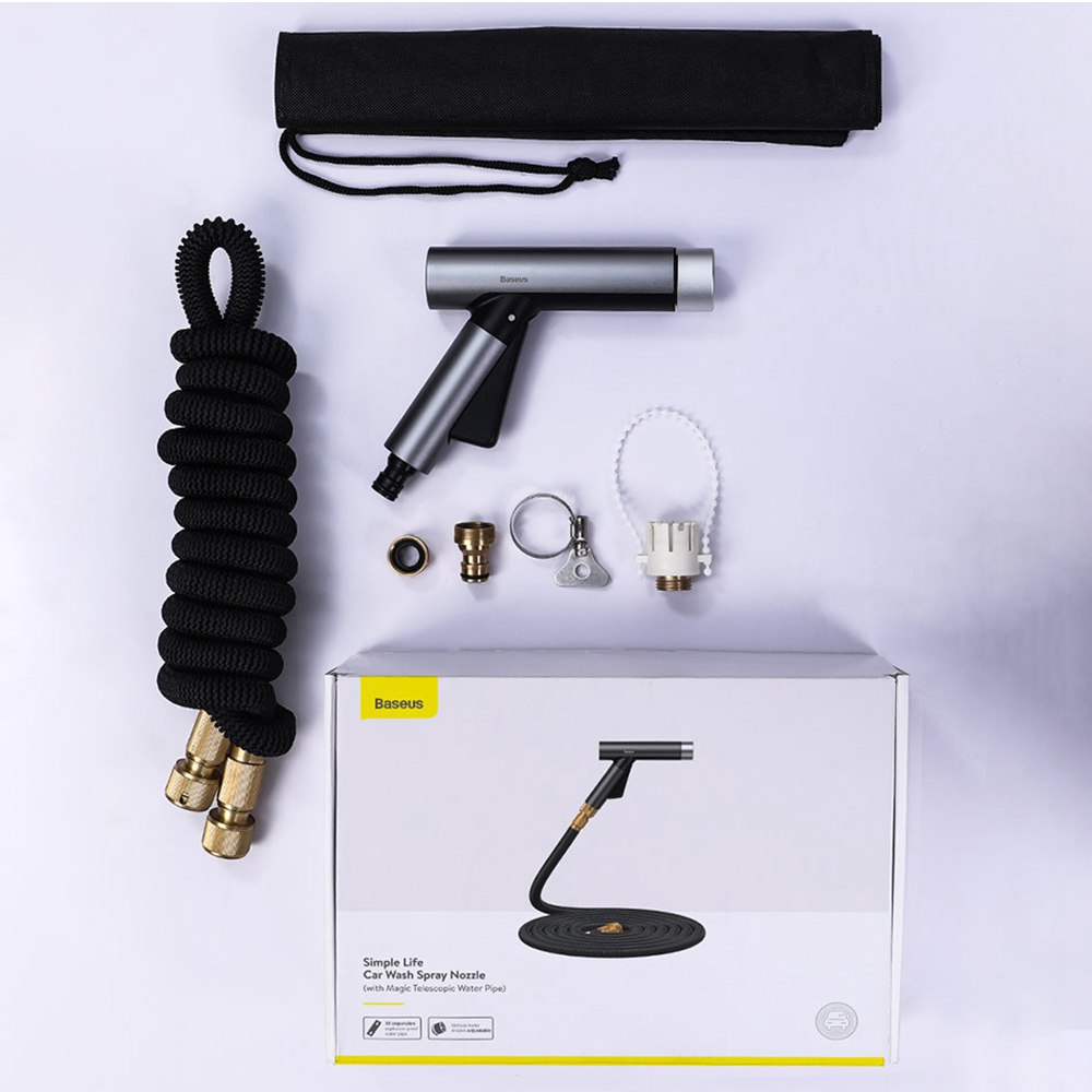 Baseus Simple Life Car Spray Nozzle With Magic Telescopic Pipe Black